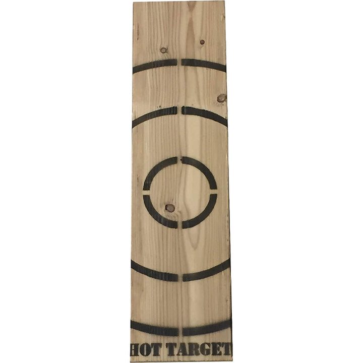 Wooden Axe Throwing Target with Bottle Opener