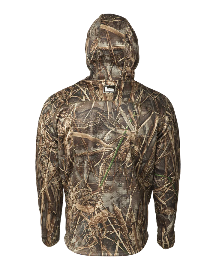 Banded Hooded Mid Layer Fleece Pullover