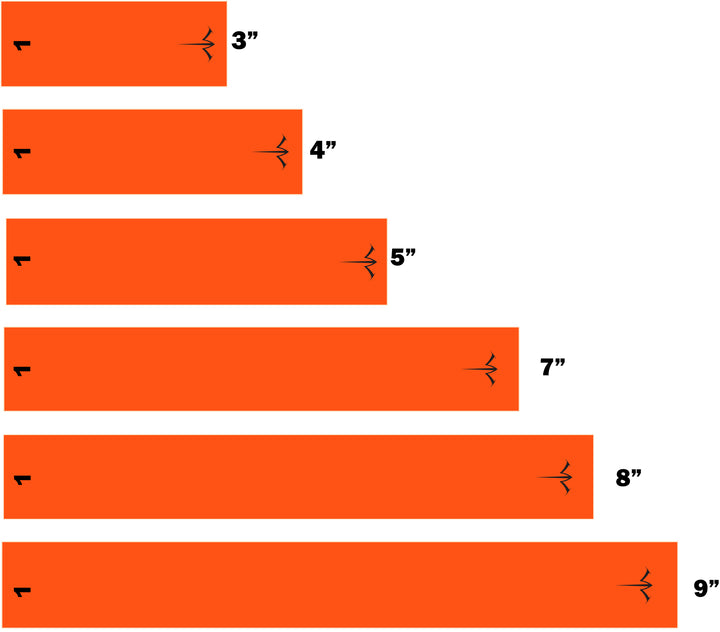 White Water Solid Fluorescent Arrow Wraps
