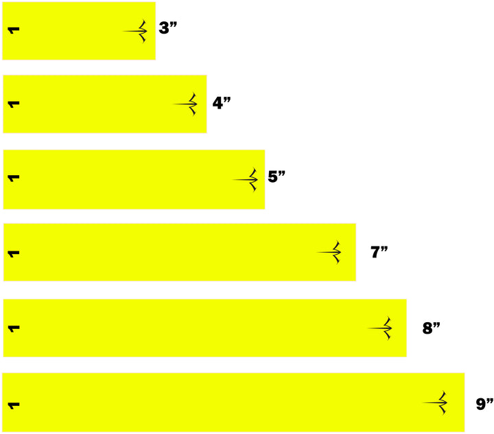 White Water Solid Fluorescent Arrow Wraps