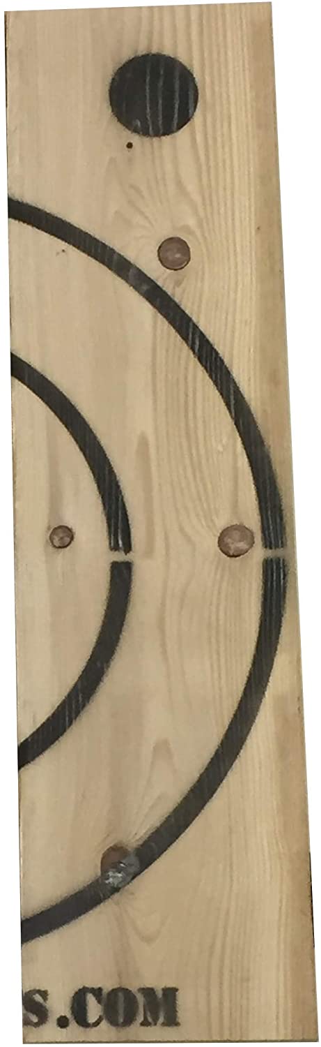 Wooden Axe Throwing Target with Bottle Opener