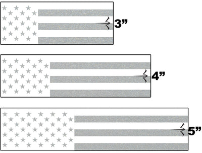 White Water Non-Reflective American Flag Arrow Wraps