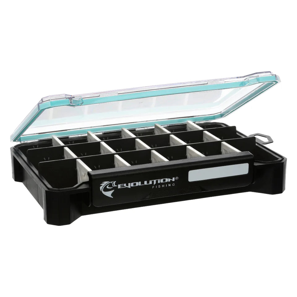 Evolution Fishing BallistiX 3.7 Tackle Tray - Wasserdichte Köderbox Mit Trennwänden