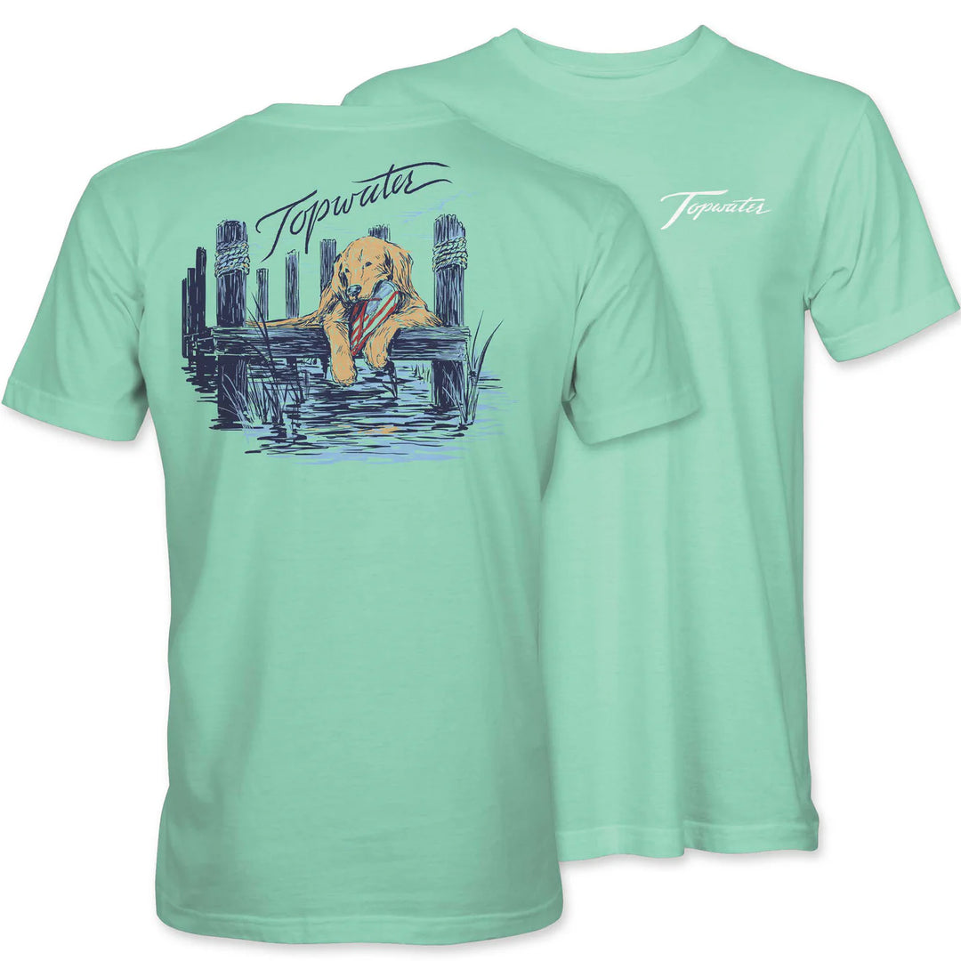 Top Water Dog on Dock Shirt