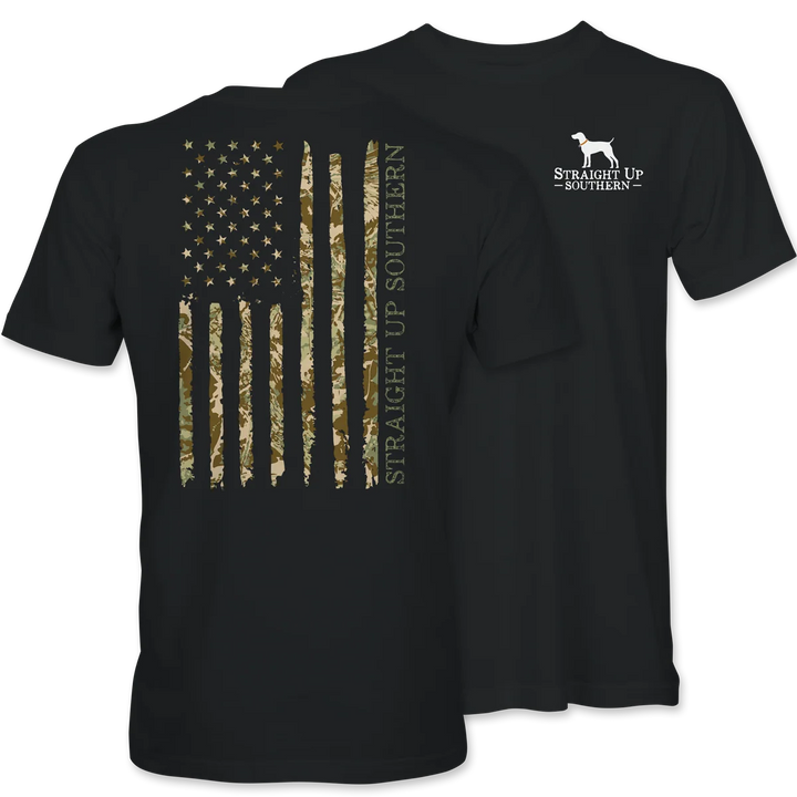 SUS Camouflage American Flag Shirt