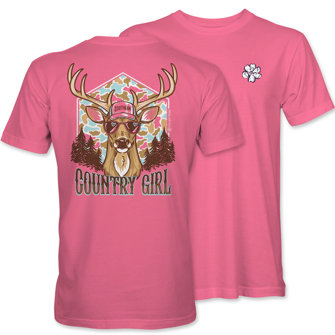 Itsa Girl Thing Youth Southern Girl Deer Shirt