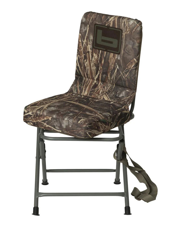 Banded Swivel Blind Tall Chair