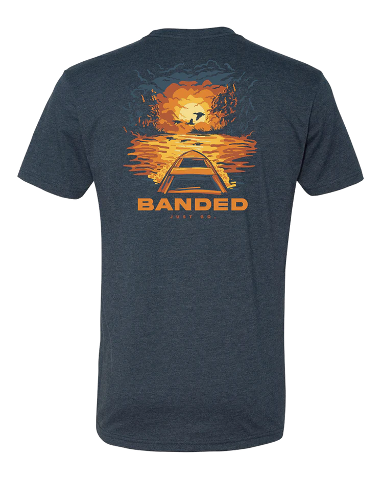 Banded Water Silhouette Painting Shirt