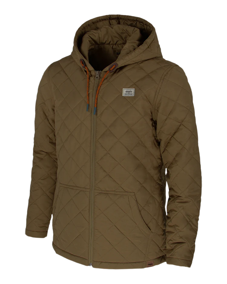 Banded Mountainside Full Zip Quilted Jacket