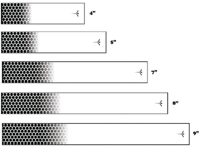 White Water Honeycomb Fade Icon Arrow Wraps