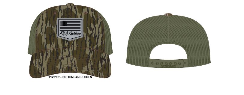 Flag Rubber Patch Mesh Back Cap