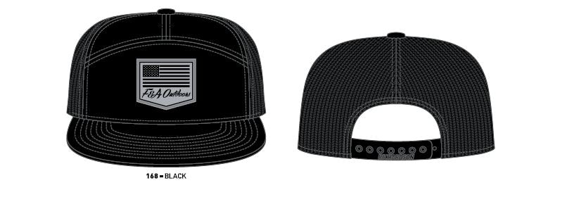Flag Rubber Patch Mesh Back Cap