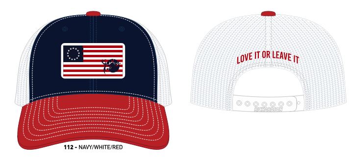 The Betsy Ross Flag Mesh Back Cap