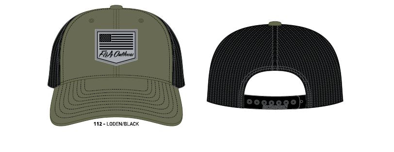 Flag Rubber Patch Mesh Back Cap