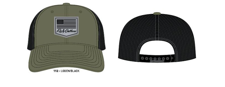 Flag Rubber Patch Mesh Back Cap