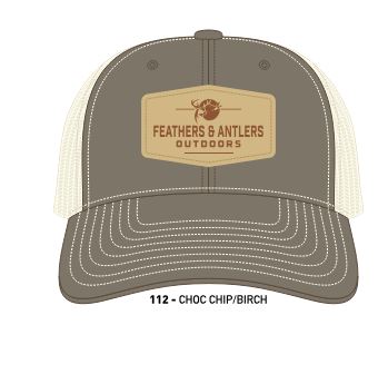 Eteched Faux Leather Mesh Back Cap