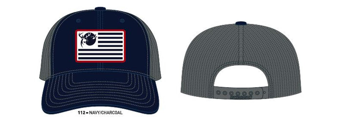 Red, White, and Blue Salute Mesh Back Cap