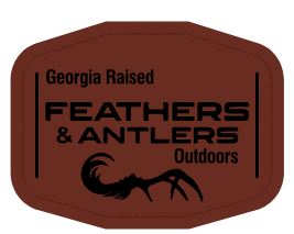 Debossed Genuine Leather Mesh Back Cap