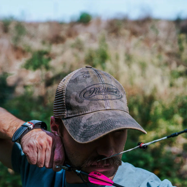 Mathews Archery Black Camo Hat