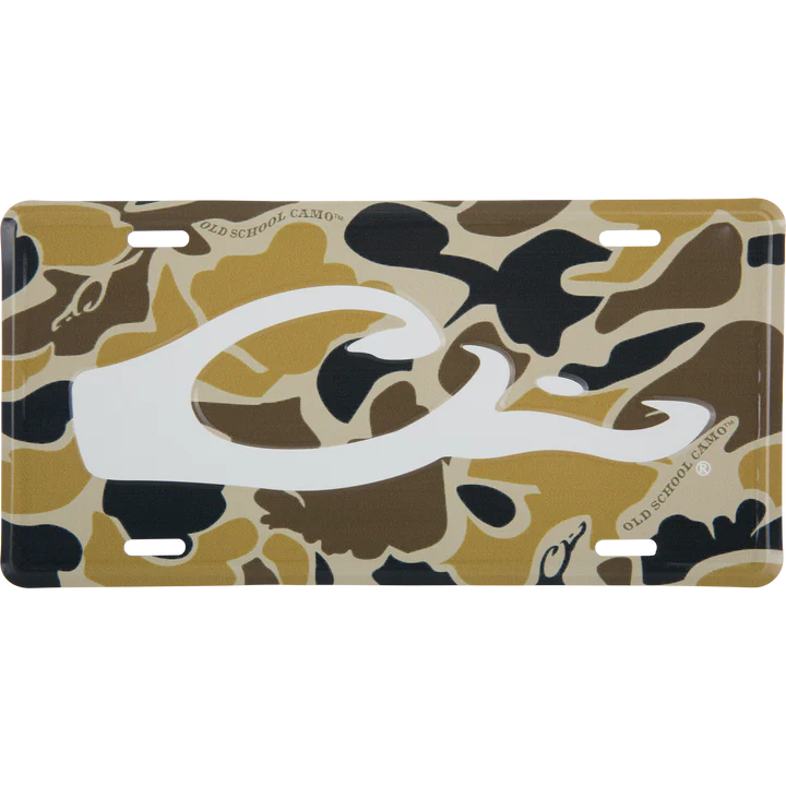 Drake Camo Logo License Plate