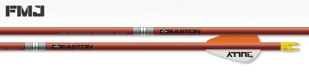 Easton FMJ 5MM Autumn Orange 2" Bully Vanes w/HIT 6pk