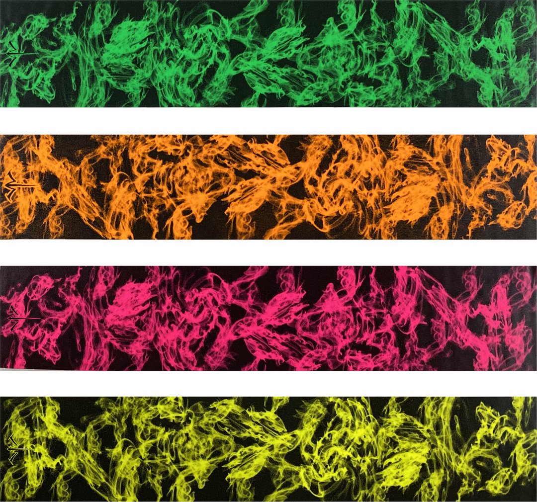White Water Smoke Fluorescent Design Arrow Wraps