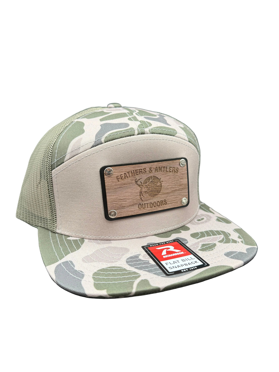 F&A Wooden Patch Mesh Back Cap