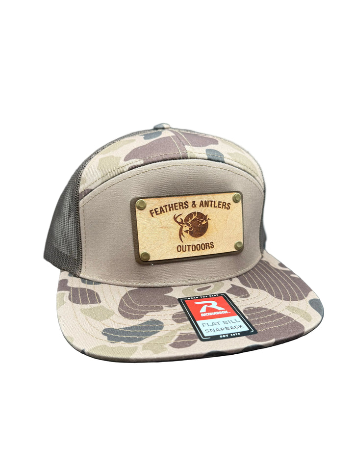 F&A Wooden Patch Mesh Back Cap