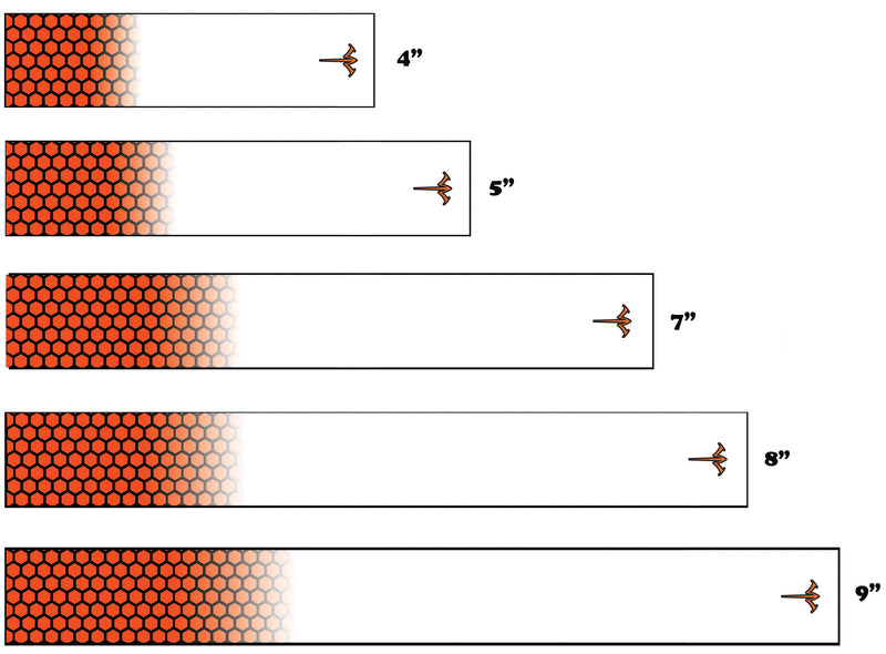 White Water Honeycomb Fade Icon Arrow Wraps