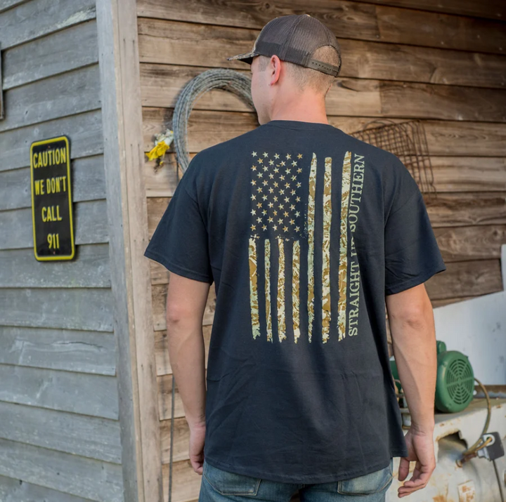 SUS Camouflage American Flag Shirt