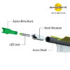 TenPoint Lighted Pro Elite 400 Carbon Crossbow Arrows