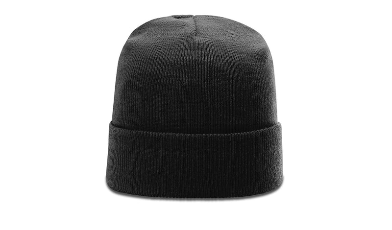 Solid Beanie Cuff Embroidered Logo
