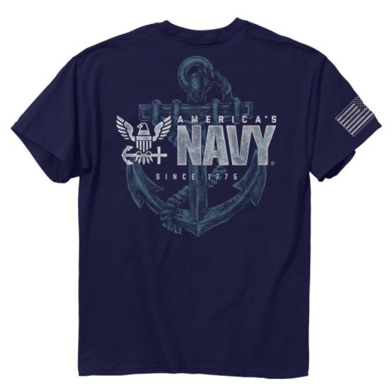 Buck Wear Navy-Anchor Shirt