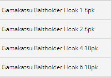 Gamakatsu Baitholder