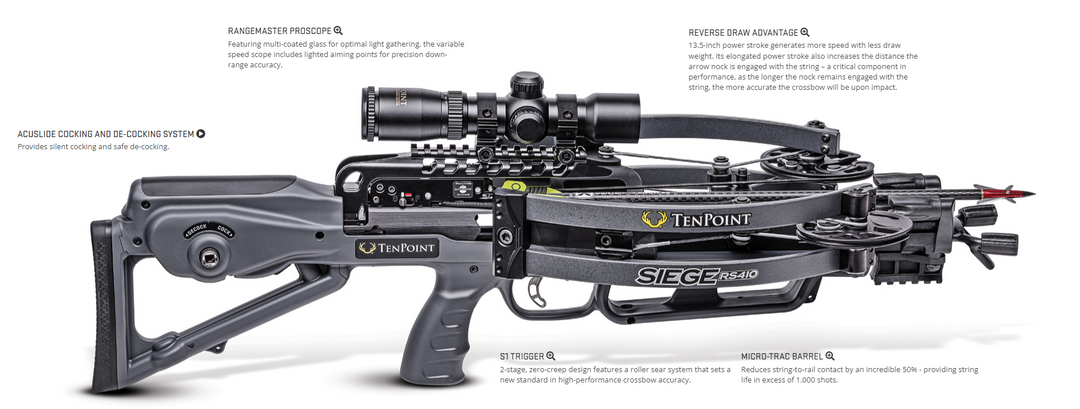 TenPoint Siege RS410 Hunting Package with ACUslide
