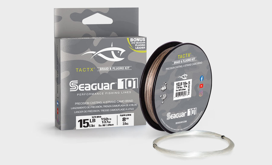 Seaguar TactX Braid & Fluorocarbon Leader – Feathers & Antlers Outdoors